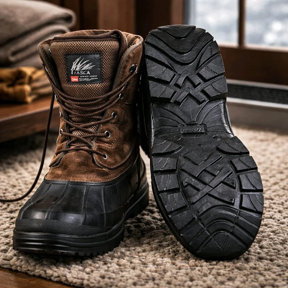 Itasca Brown and Black Waterproof Men's Duck Boots Size 14